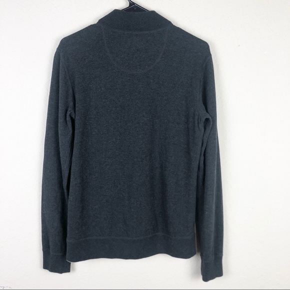[Tommy Bahama] Blue Quarter Zip Sweater - Picture 3 of 5